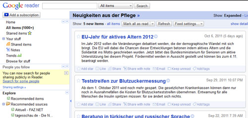 Google RSS Reader