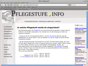 Darstellung in Safari 3.02