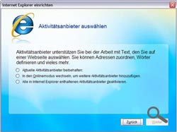Aktivitäten auswählen