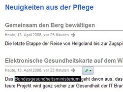 Aktivitäten im Internet Explorer 8