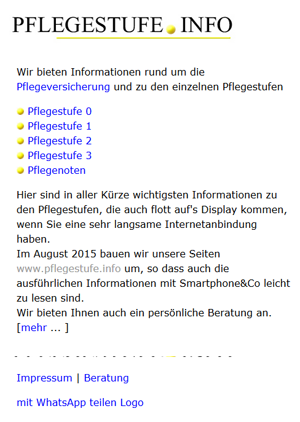 CSS Layout der Seite